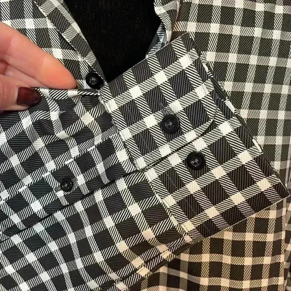 Forsythe of Canada Checkered Long Sleeve Button Down Shirt NWT Men’s Medium - Picture 3 of 8
